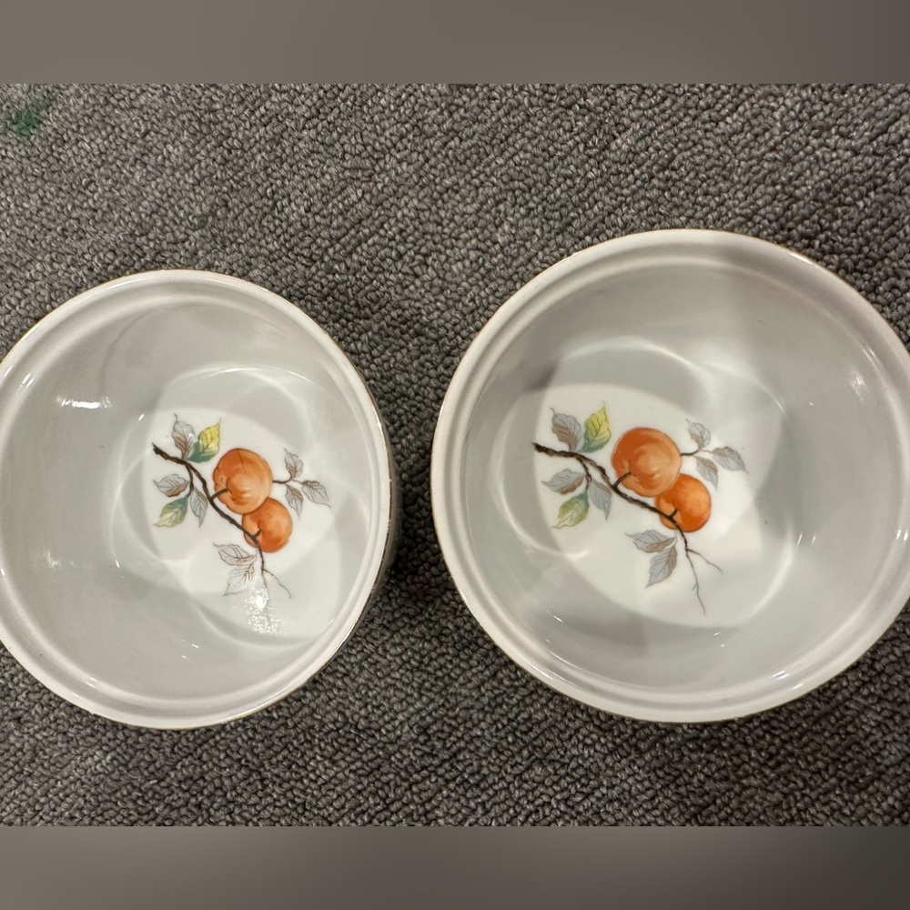 Set of 2 Fruit Bowls Ramekins